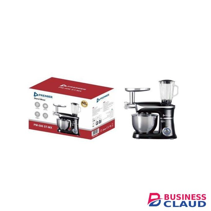 Premier Heavy Duty 3 In 1 Multifunctional Stand Mixer-variable Speed Tilt-head,Electric Kitchen Mixer With Stainless Steel Bowl(6.5L),Meat Grinder,Juice Blender