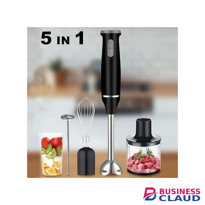 Sokany Quality 5-in-1 Immersion Hand Blender Set with Variable Speed, 800W, Stainless Steel - Includes Chopper, Whisk, Milk Frother, and Beaker - Ideal for Soups, Smoothies, Baby Food & More