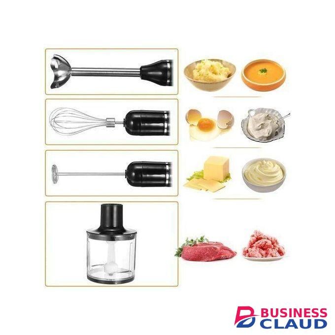 Sokany Multifunctional 5 In 1 Hand Blender & Food Mixer - 800 Watt - Food Chopper, Electric Whisk, Large Beaker, Frother, Stainless Steel Blades, for Smoothie, Baby Food, Sauces, Puree and Soup