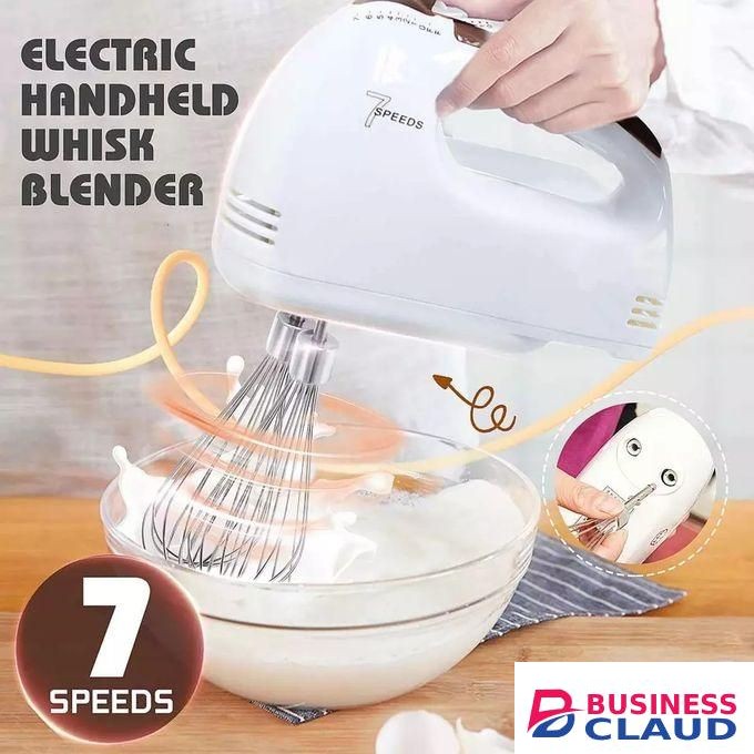 7 Speed Food Hand Mixer Blender Egg Beater