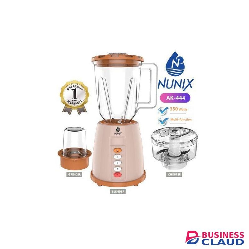 Nunix Nunx 3 In 1 WITH Blender, Grinder & Chopper( 1.5 L) - best quality