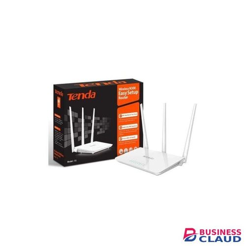 tenda F3 Wireless N300 Easy Setup Router â€“ 300Mbps WiFi, 3 Antennas, Plug & Play, Secure Home & Office Wireless Internet Router with Stable Connectivity