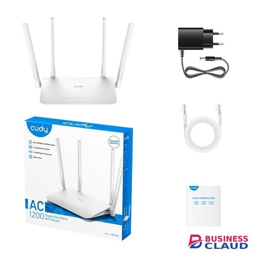 cudy AC1200 Gigabit Mesh Wi-Fi Router WR1300 3.0 4-Stream Dual-Band Wi-Fi 5 50 Connected Devices Covers 100m² (1,100 ft²) in 1