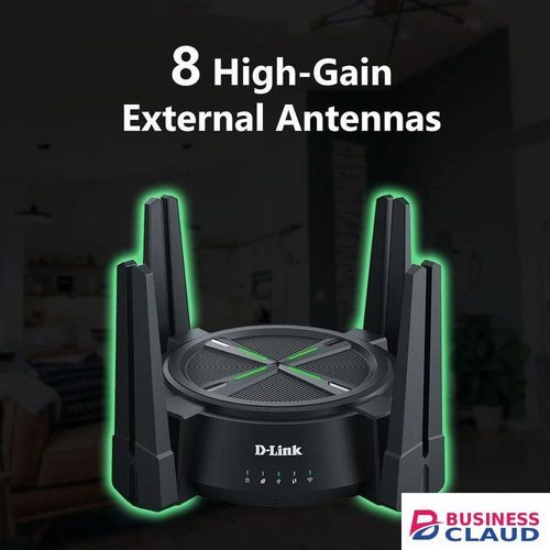 D-Link AX6000 Multi-Gigabit Wi-Fi 6 Router – DIR-X6080Z, 6000Mbps Ultra-Speed, 2.5Gbps Multi-Gig WAN/LAN, 8 High-Gain Antennas, OFDMA & MU-MIMO, Mesh-Ready, WPA3 Security in Kenya-with-fast-mobile-internet