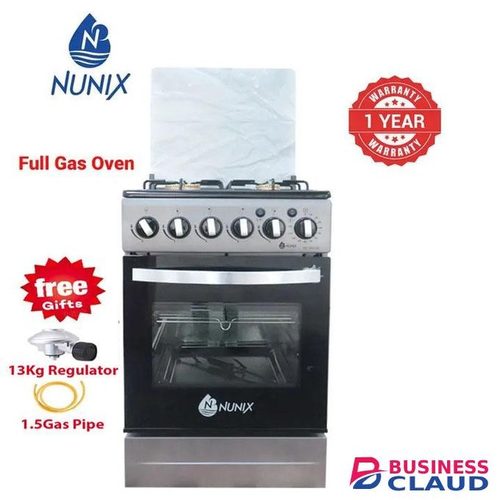 Free Nunix Standing Cooker, 50 X 55, 4 Gas Pool Jet Burners+ Gas Oven + Free Gifts warranty in Out-triple-output-led-torch