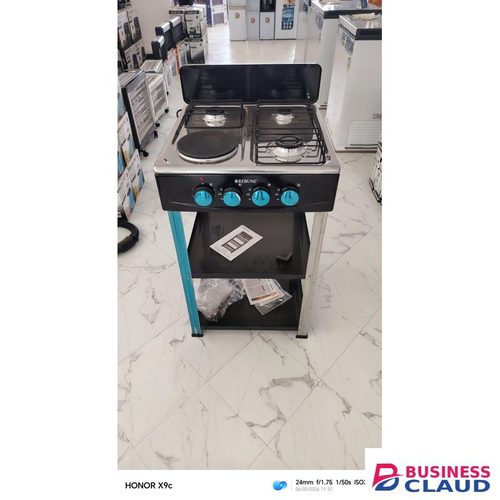 Rebune 3 Gas + 1 Electric Standing Cooker with Double Shelves Seller SKU