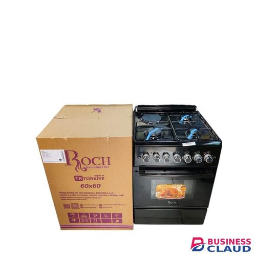 Roch 60x60 Turkey Life 3 gas +1 Rapid Electric Hotplate standing Cooker with Electric Oven