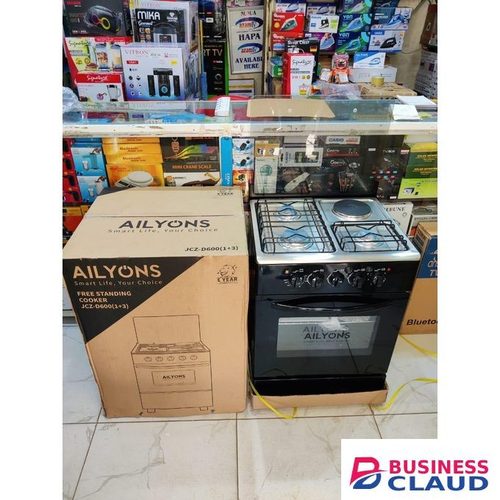 AILYONS Standing Cooker – 3 Gas + 1 Electric (60cm x 60cm)
