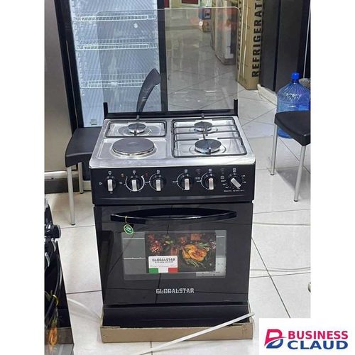Globalstar 60×60 3Gas Burners+1Hotplate Standing Cooker with Electric Oven, 1 Year Warranty