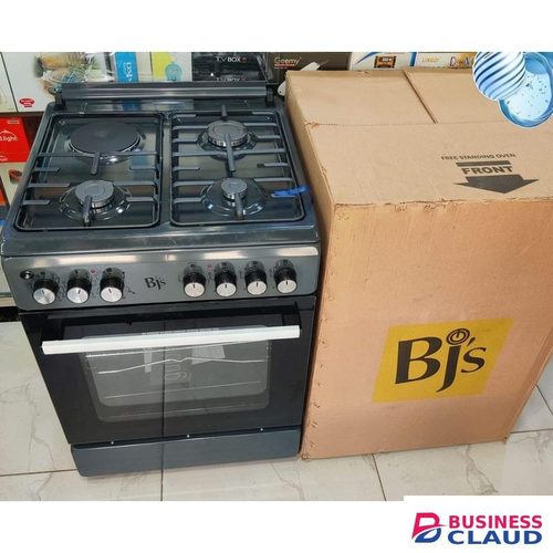 BJS 3 Gas Burner +1 Electronic Plate Standing Cooker With Electronic Oven