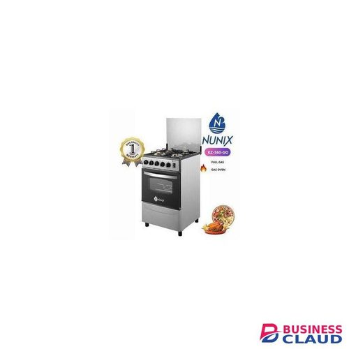 Nunix Free Standing Cooker 50*55*84 cm,4 Gas Burners,Gas Oven