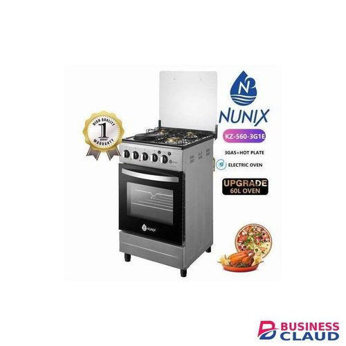 Nunix 50x55 3 gas +1 electric free standing cooker with oven