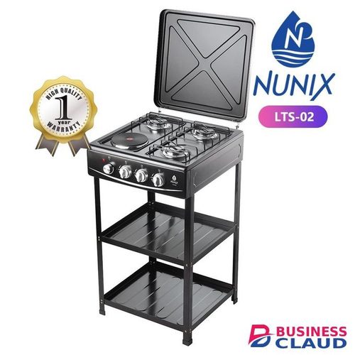 Nunix 3 gas +1 Electric Free standing cooker with shelves 1yr Warranty