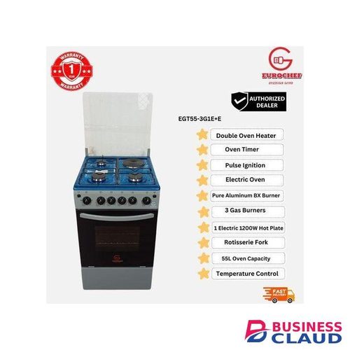 VOLSMART 50x55cm Free Standing Cooker – Compact, Efficient & Stylish Design