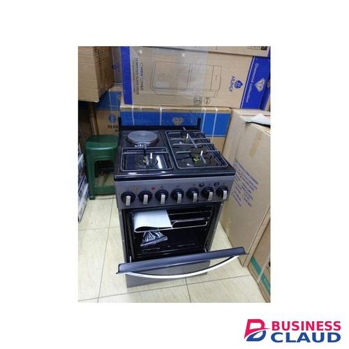 Nunix 50by55cm 3G+1E electric hotplate free standing cooker with 2m gas pipe
