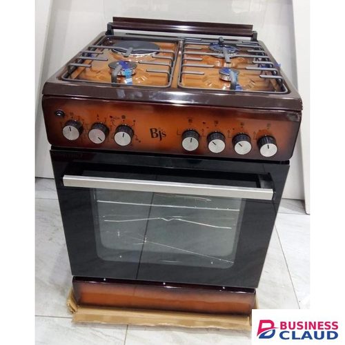 BJS 3 Gas Burner + 1 Hot Plate Free Standing Cooker With Electric Oven