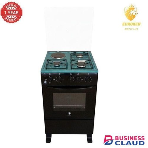 Euroken 3 Gas plus 1 Electric Hotplate Standing Cooker with Electric Oven 17800/=