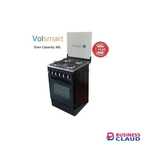 VOLSMART 50cm x 55cm Free Standing Gas Cooker,3 Gas + 1 Electric & FREE GIFTS