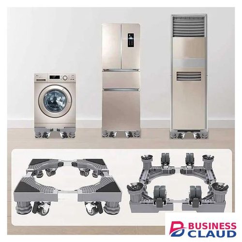 Adjustable Heavy Duty Fridge Stand Washing machine Cooker Stand with lockable wheels and extra stands