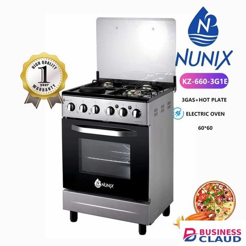 Nunix Free standing auto ignition 3gas+1 electric hot plate 60*60