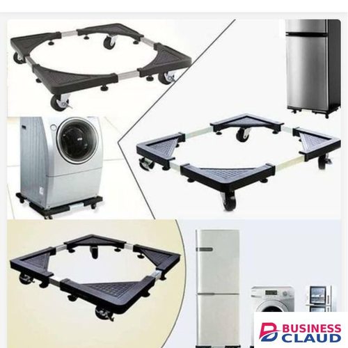 Adjustable Fridge Stand Washing machine Cooker Stand with lockable wheels Expandable 40 by 40cm to 60cm by 60cm 138kg
