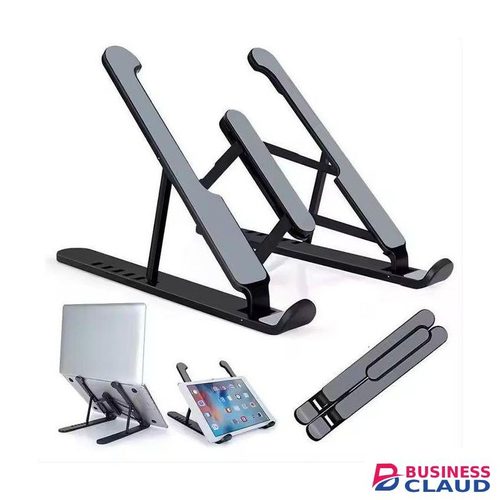 Foldable Laptop Stand Tablet Stand Portable ABS Adjustable - Black