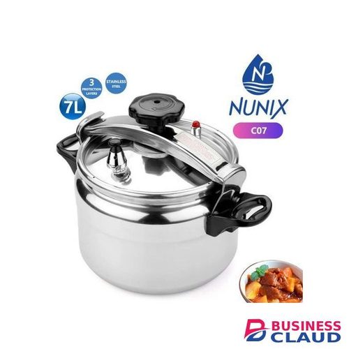 Nunix Stainless Aluminium Pressure Cooker Explosion Proof 9 Litres