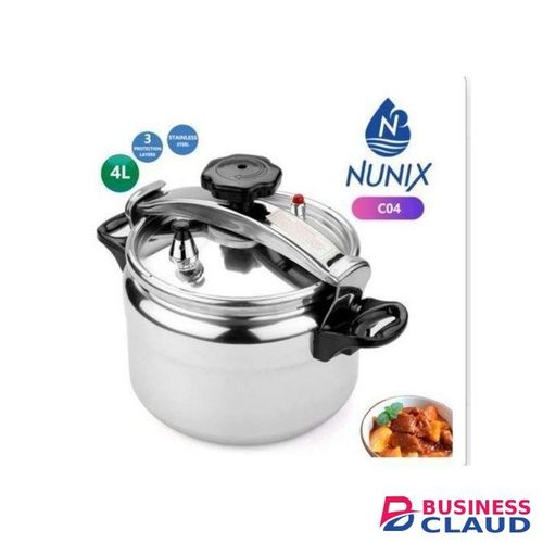 Nunix Aluminum Pressure Cookers 5ltrs - silver