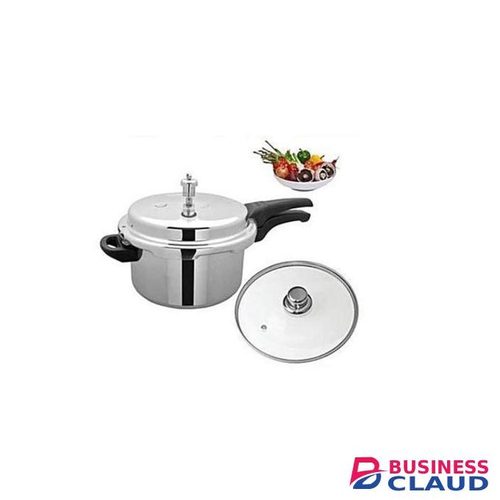 Pressure Cooker With Glass Lid Aluminum 3 Ltrs