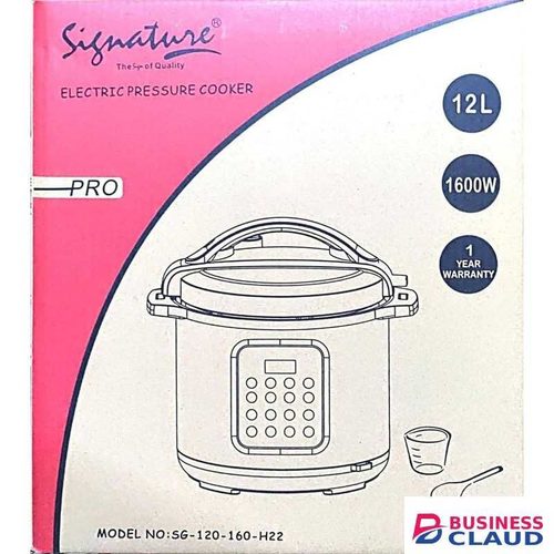 Signature Large Capacity Electric Pressure Cooker- 12L, 1600W