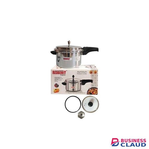 7.5L PREMIUM RANGE ALUMINIUM PRESSURE COOKER: WITH GLASS LIDS WITH FREE EXTRA GASKET & SAFTY VALVE