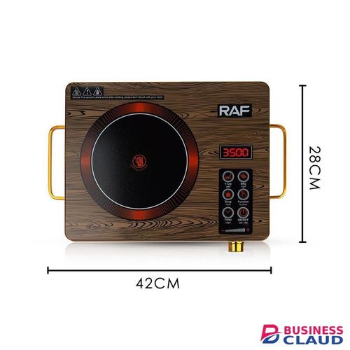 RAF Electric Stove 3500W Infrared Ceramic Cooker,Touch Control Hot Plate w/Timer,Crystal Glass Surface,Smart Temperature Control, Energy Saving & Safe Portable Single Burner for All Cookware