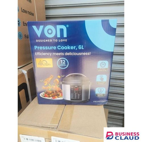 VON 6 Litres Electric Pressure Cooker