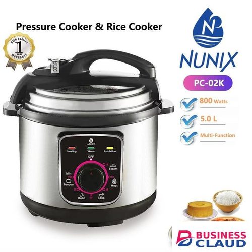 Nunix Electric Pressure Cooker, 5 Litre Capacity, Fast Cooking, Energy Saving, High Quality and Durable Kitchen Appliance