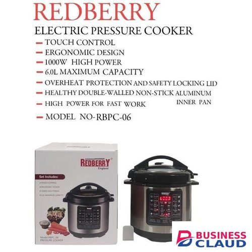 Redberry Electric pressure cooker 6L