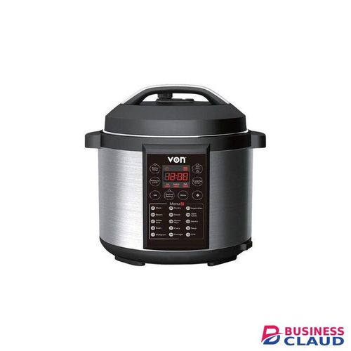 VON Electric Pressure Cooker, 6 Litres Capacity, Fast Cooking, Energy Saving, High Quality and Durable Kitchen Appliance