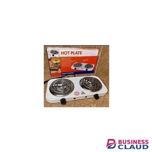 Double Spiral Hotplate Cooker Electric Portable Stove with Dual Heating Coils for Fast Cooking