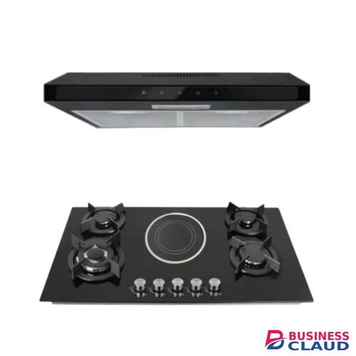 Bolesi built in cooker 90cm 4gas 1 electric hob with 90cm hood high quality 1yr warranty autoamtic igintion