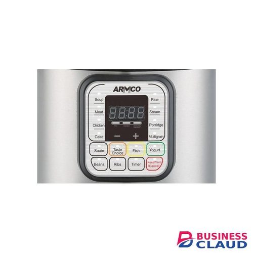 Armco APC-EP600X – 6L Multi Function Electric Pressure Cooker, (Soup, Meat, Chicken, Cake, Saute, Beans, Rice, Steam, Porridge, Multigrain, Yogurt, Fish, Ribs), 3 Types Of Taste Choice, Soft Touch Buttons, Electric LED