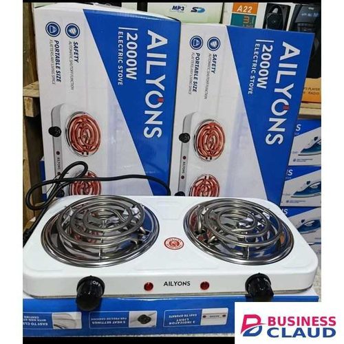 AILYONS Electric Double Hot Plate Coil Cooker