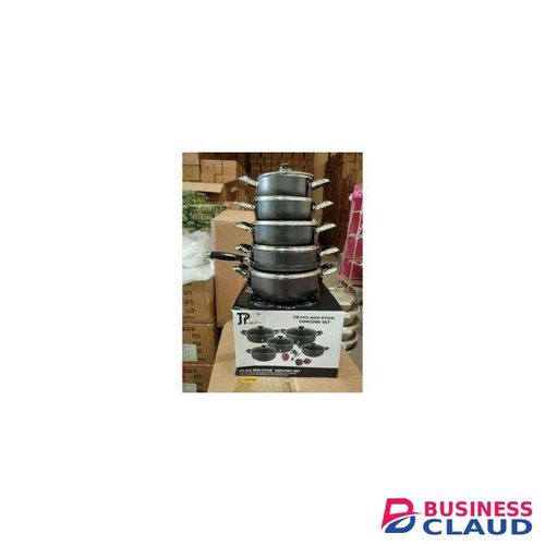 James Pot Heavy Duty Non-Stick Black Cookware Set for Gas, Induction & Electric Stoves – Easy Clean, Oven-Safe Cooking Pots & Pans with Durable Construction