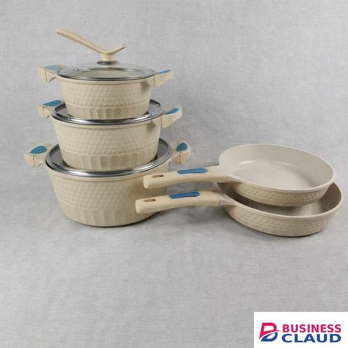 8 piece kitchen cookware set for gas and electric cookers