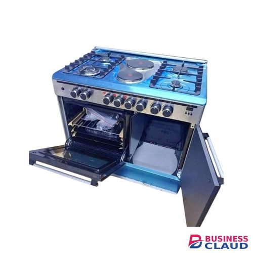 4 Gas Burner + 2 Electric Plates 60×90 Cooker
