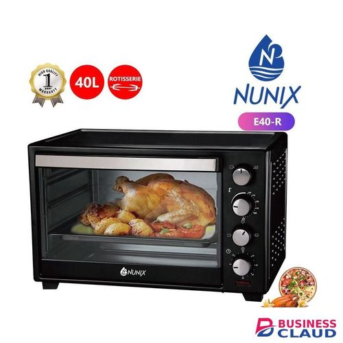 Nunix 40Liter Electric Rotisserie Oven -Bake Grill Roast