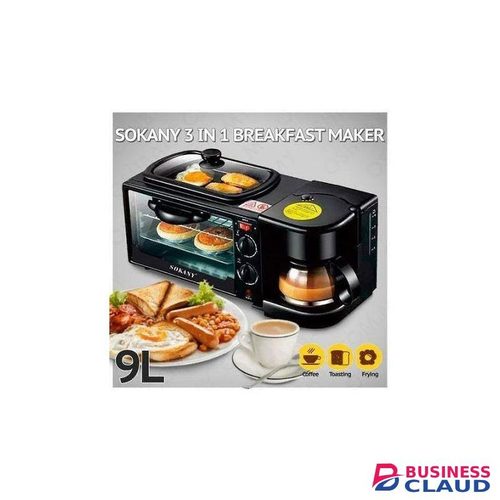 Sokany Electric 3 In 1 Breakfast Oven,grill And Coffee Maker