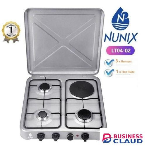4 Burner 3 gas +1 electric table top cooker