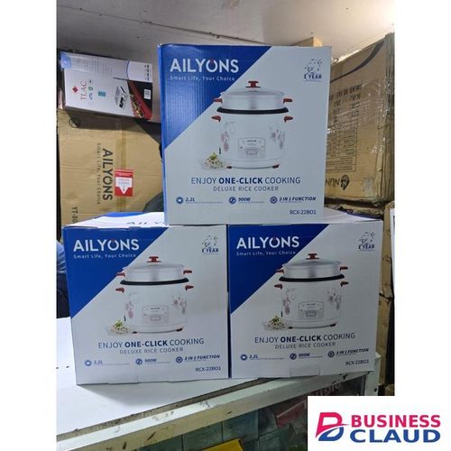 Ailyons 2.2L Electric Rice Cooker Multi-Functional Steamer Non-Stick Pot
