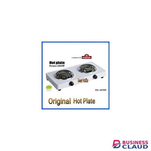 Rashnik Electric Table Top Burner Double Spiral Hotplate Cooker