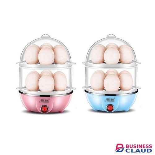Electric Double Layer Egg Cooker Egg Boiler Auto Off Steamer