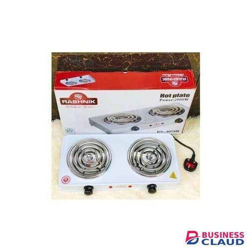 Rashnik Double Spiral Burner -Electric Two Coil/ HOT Plate Cooker